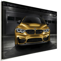 BMW M4 Leinwandbild AK ART Kunstdruck Mehrfarbig Wandbild Wanddeko TOP XXL