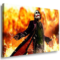 Joker Feuer Leinwandbild LaraArt Bilder Mehrfarbig Kunstdruck Wandbild
