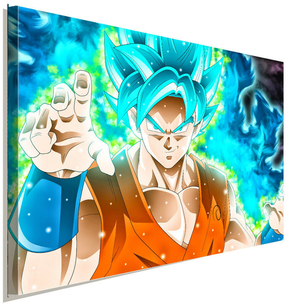 Son Goku SSGSS Dragonball Super Leinwandbild AK ART KunstdruckWandbild Wanddeko