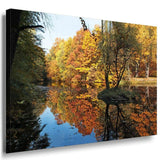 Herbst Wald Leinwandbild AK Art Bilder Mehrfarbig Wandbild kunstdruck Wanddeko 2