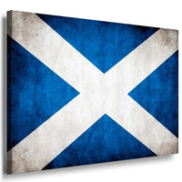 Flagge Schottland Leinwandbild AK Art Bilder Mehrfarbig Kunstdruck Wandbild XXL