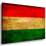 Flagge Bulagarien Leinwandbild AK Art Bilder Mehrfarbig Kunstdruck Wandbild XXL