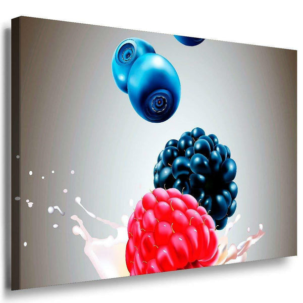 Fruchte Abstrakt Leinwandbild AK Art Bilder Mehrfarbig Wandbild Kunstdruck XXL