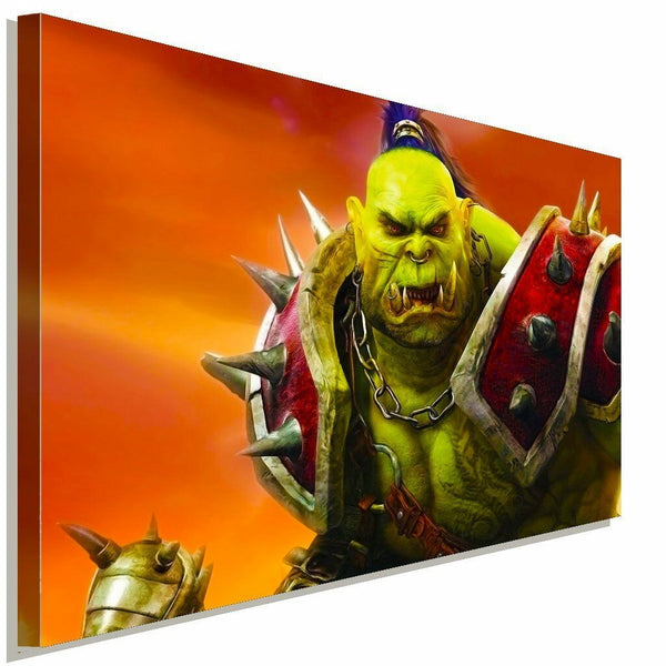 Warcraft WoW Thrall Ork Leinwandbild AK Art Studio Wanddeko Wandbild