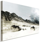 Battlefield Panzer Leinwandbild AK Art Bilder Wanddeko Wandbild Kunstdruck XXL