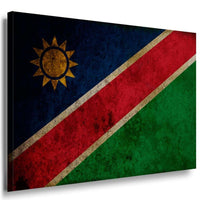 Flagge Namibia Leinwandbild Leinwand Bild Mehrfarbig Kunstdruck Wandbild TOP XXL
