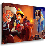 Pinocchio Leinwandbild AK Art Bilder Mehrfarbig Wandbild Premium Kunstdruck XXL