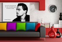 Leonardo DiCaprio Leinwandbild AK Art Bilder Schwarz Weis Wandbild Kunstdruck 2