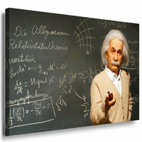 Einstein Formel Leinwandbild AK ART Bilder Mehrfarbig Kunstdruck m02 W