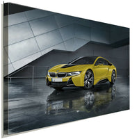 BMW I8 Leinwandbild AK ART Kunstdruck Mehrfarbig Wandbild Wanddeko TOP XXL 1