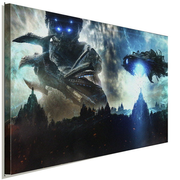 Alien Beyond Skyline Leinwandbild AK ART Kunstdruck Mehrfarbig Wandbild TOP XXL