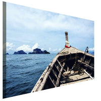 Schiff Reise Insel Leinwandbild AK Art Bilder Wanddeko Wandbild Kunstdruck XXL