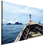Schiff Reise Insel Leinwandbild AK Art Bilder Wanddeko Wandbild Kunstdruck XXL
