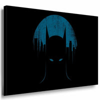 Batman Schwarz Maske Leinwandbild LaraArt Bilder Leinwand Bild Mehrfarb
