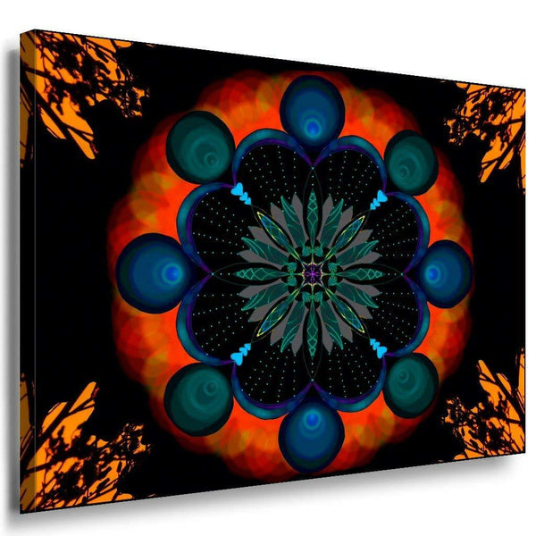 Endlosen Quadrate Leinwandbild AK Art Bilder Mehrfarbig Wandbild Made in Germany
