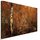 Skyrim Herbst Wald Leinwandbild AK Art Studio Wanddeko Wandbild Kunstdruck XXL