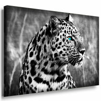 Leopard Leinwandbild AK Art Bilder Mehrfarbig Wandbild Kunstdruck Wanddeko XXL 2