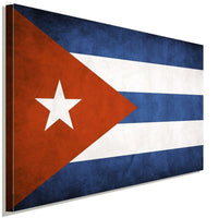 Flagge Cuba Leinwandbild AK ART Wanddeko Wandbild Made in Germany TOP XXL