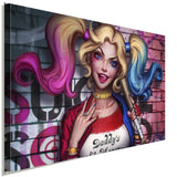 Harley Quinn Leinwandbild AK ART Kunstdruck Mehrfarbig Wandbild Wanddeko TOP XXL 2