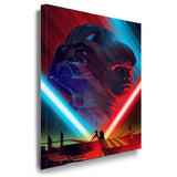 Luke vs Darth Vader Star Wars Leinwandbild AK ART Kunstdruck Wandbild Wanddeko