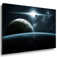 Sonnensystem Planeten Leinwandbild AK Art Bilder Kunstdruck Wandbild Wanddeko