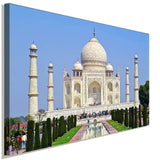 Taj Mahal Indien Weis Leinwandbild AK ART Wanddeko Wandbild Made in Germany XXL