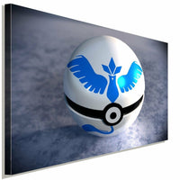 Pokemon GO Pokeball White Leinwandbild AK Art Studio Wanddeko Wandbild Geschenk