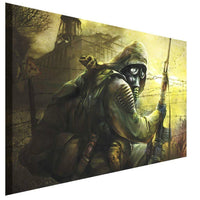 Stalker Kampfer Leinwandbild AK Art Bilder Wanddeko Wandbild Premium Kunstdruck