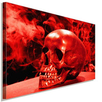 Red Skulls Leinwandbild AK Art Wanddeko Wandbild Made in Germany Premium XXL