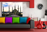 Istanbul Moschee Turkei Leinwandbild AK Art Bilder Mehrfarbig Wandbild Wanddeko