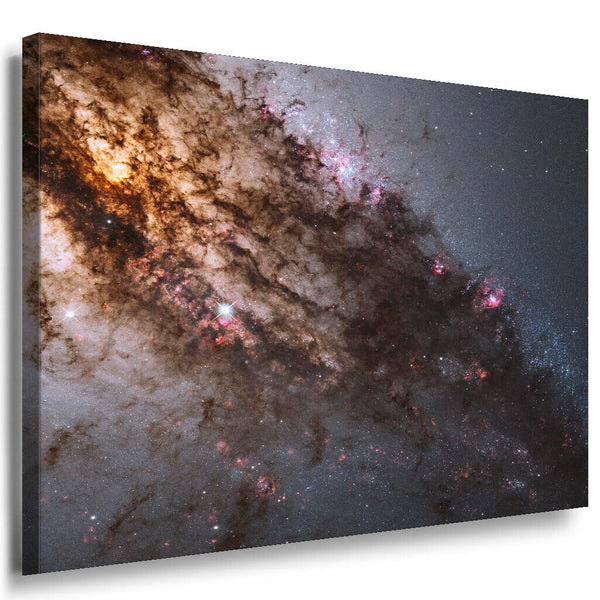 Galaxie Nebel Sternhaufen Spiegelung Leinwandbild AK Art Bilder Mehrfarbig XXL
