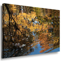 Herbst Leinwandbild AK Art Bilder Mehrfarbig Wandbild Kunstdruck Wanddeko XXL 1