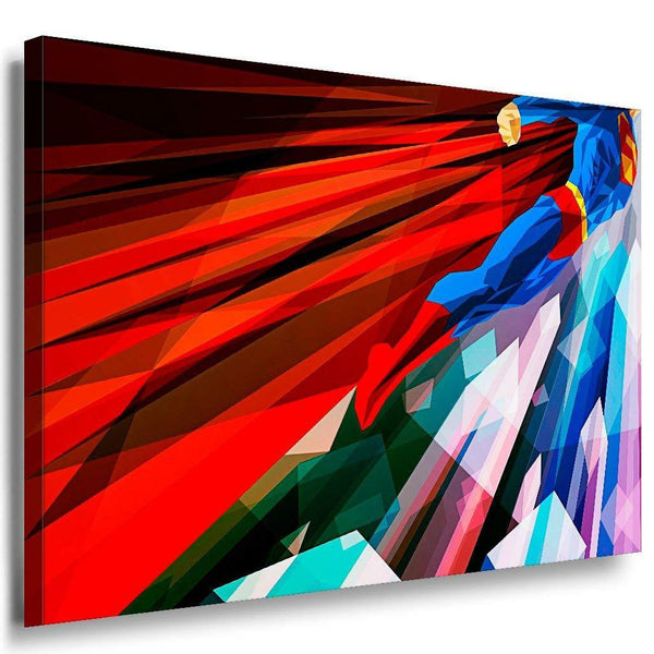 Superman Leinwandbild AK Art Bilder Mehrfarbig Wandbild Kunstdruck Premium XXL