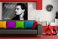 Leonardo DiCaprio Leinwandbild AK Art Bilder Schwarz Weis Wandbild Kunstdruck 1