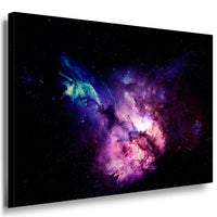 Galaxie Weltraum Leinwandbild AK Art Bilder Mehrfarbig Wandbild Kunstdruck XXL 2