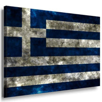 Flagge Finland Emblem Leinwandbild AK Art Bilder Mehrfarbig Wandbild Kunstdruck