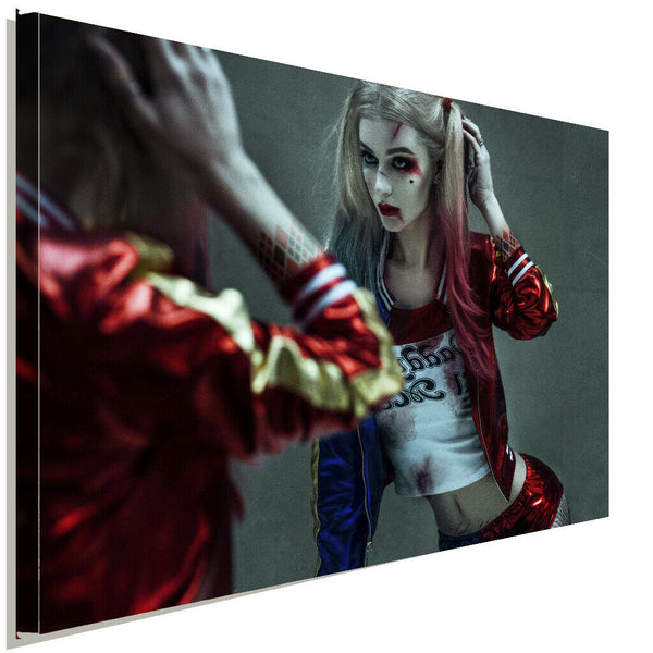 Harley Quinn Leinwandbild AK ART Kunstdruck Mehrfarbig Wandbild Wanddeko TOP XXL 1
