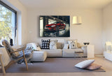 BMW M5 Leinwandbild AK ART Kunstdruck Mehrfarbig Wandbild Wanddeko TOP XXL