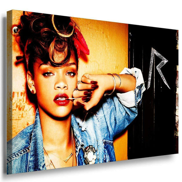 Rihanna Leinwandbild AK Art Bilder Mehrfarbig Wandbild Wanddeko Kunstdruck XXL 1
