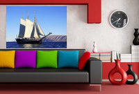 Segelboot Meer Leinwandbild AK Art Bilder Wanddeko Wandbild Premium Kunstdruck