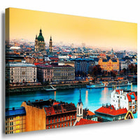 Deutschland Leinwandbild AK Art Bilder Mehrfarbig Wandbild Kunstdruck Wanddeko