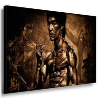 Bruce Lee Leinwandbild AK Art Bilder Mehrfarbig Wandbild Wanddeko Kunstdruck XXL