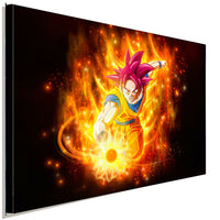 Son Goku SSG Dragon Ball Super Leinwandbild AK ART Kunstdruck Wandbild Wanddeko