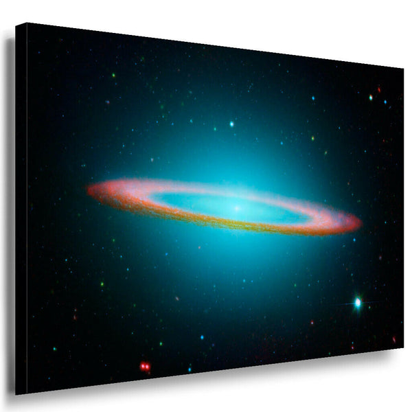 Helle Blaue Galaxie Leinwandbild AK Art Bilder Mehrfarbig Kunstdruck Wandbild