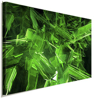 Green Crystals Leinwandbild AK ART Kunstdruck Mehrfarbig Wandbild Wanddeko XXL
