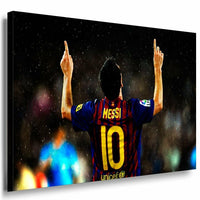 Lionel Messi Leinwandbild AK ART Bilder Mehrfarbig Wandbild Barsa FC Barcelona