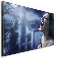 Huebsche Vampir Madchen Leinwandbild AK Art Bilder Wanddeko Wandbild Kunstdruck