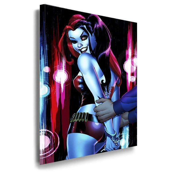 Harley Quinn Art 2 AK Art Bilder Premium Kunstdruck Made in Germany Leinwandbild