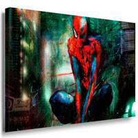 Spider Man Leinwandbild AK Art Bilder Mehrfarbig Wandbild TOP GESCHENK XXL