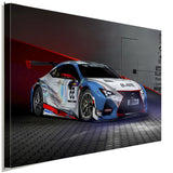 Lexus RC F GT3 Leinwandbild AK ART Kunstdruck Mehrfarbig Wandbild Wanddeko XXL